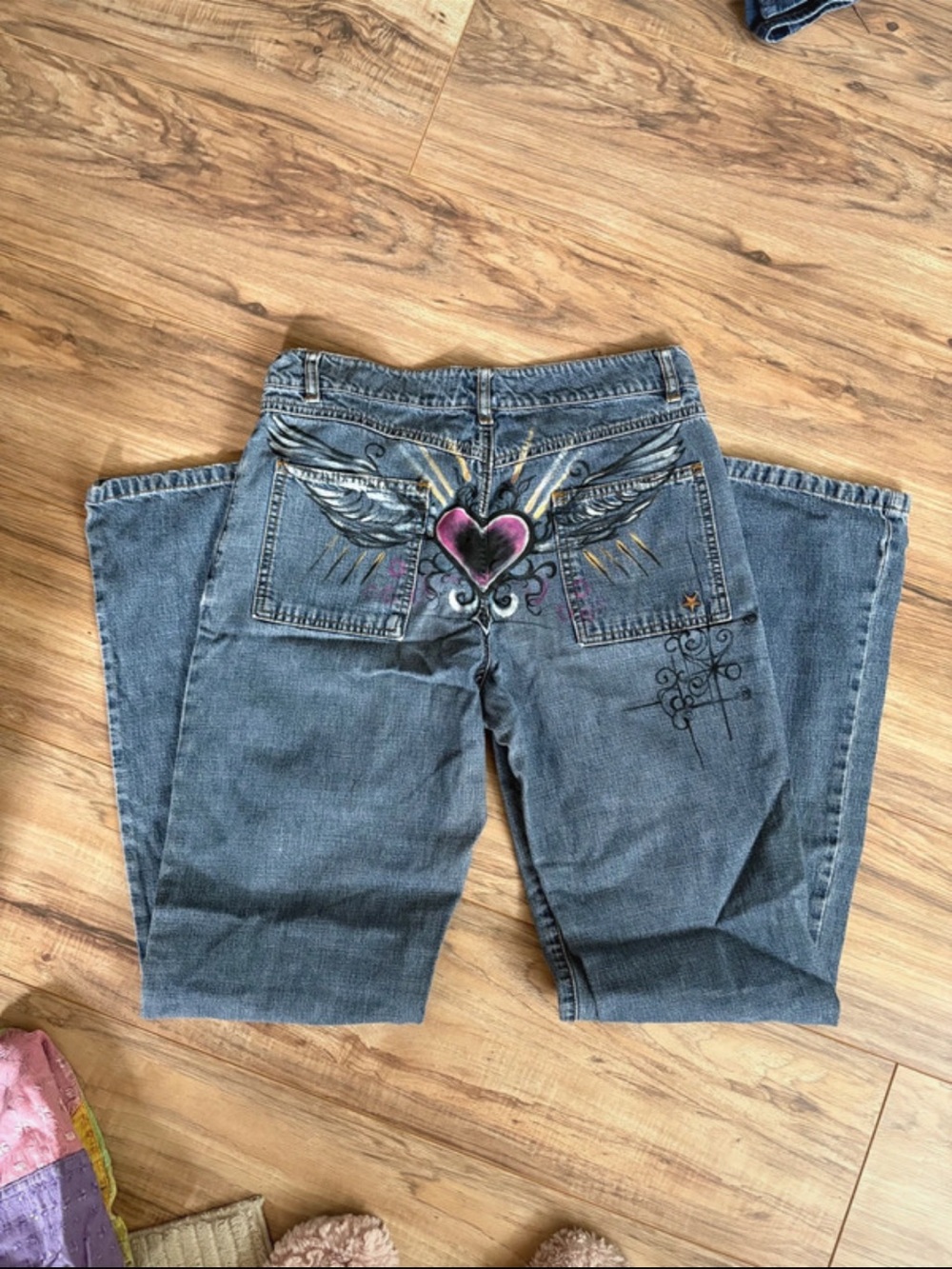 S. Oliver Hand Painted Y2K Vintage Jeans